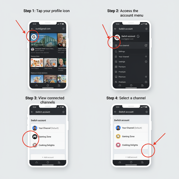 Create Multiple YouTube Channels Using One Email Address