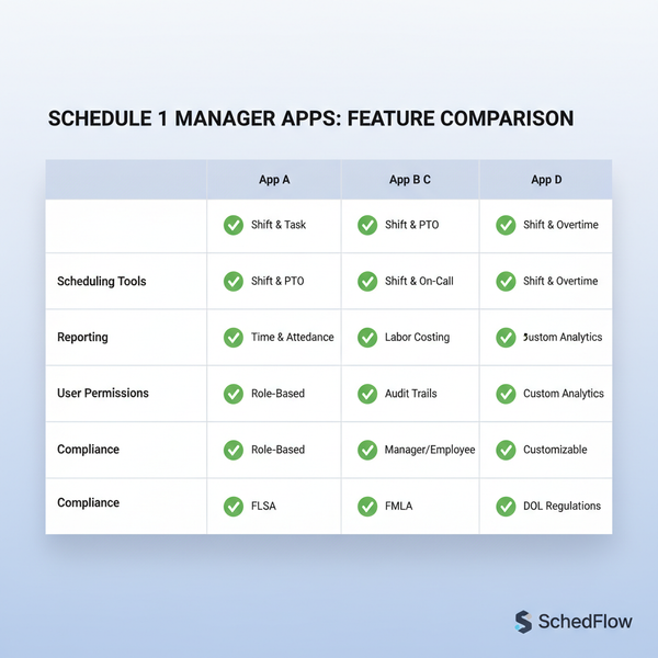 Best Schedule 1 Manager App Selection Guide for Businesses