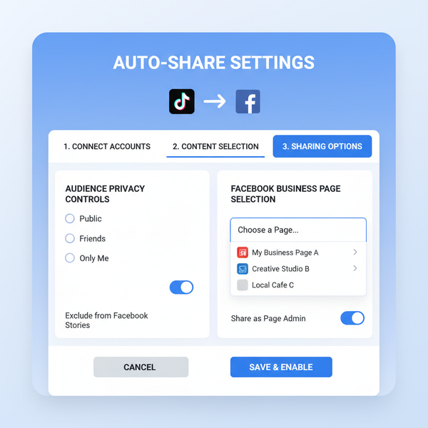 Connect TikTok to Facebook for Easy Content Sharing