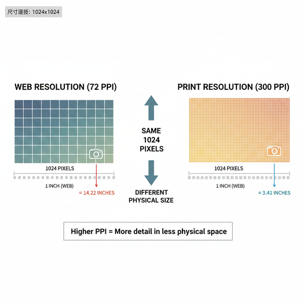 Convert 1080 x 1350 Pixels to Inches at 72 and 300 PPI