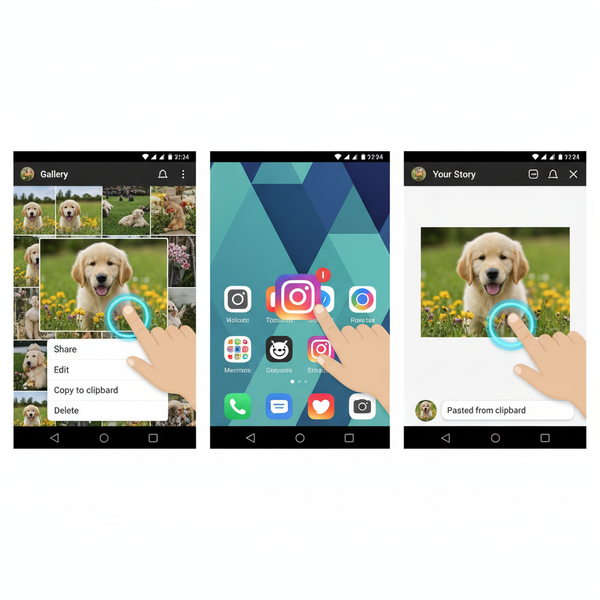 Copy and Paste Photo to Instagram Story on Android Guide