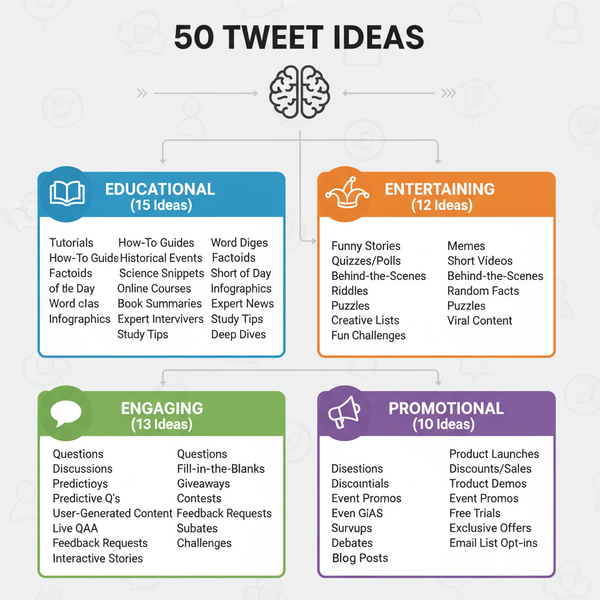 50 Tweet Ideas to Increase Your Twitter Engagement