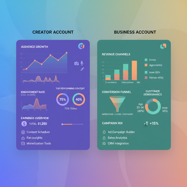 Creator vs Business Account Instagram Differences Explained