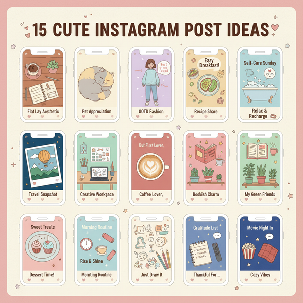 15 Cute Instagram Post Ideas to Increase Engagement