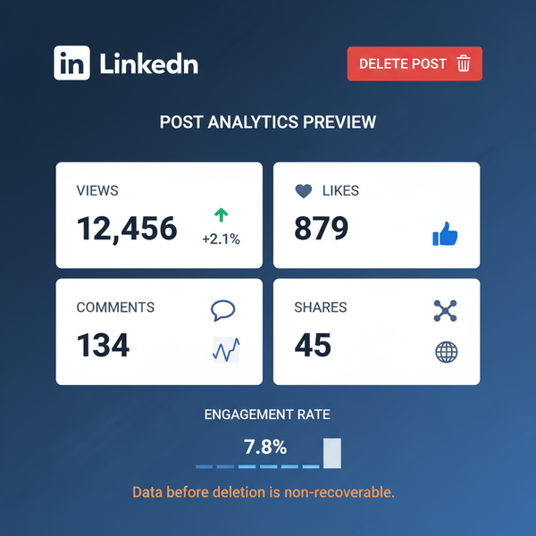 Deleting a Post on LinkedIn Without Losing Engagement