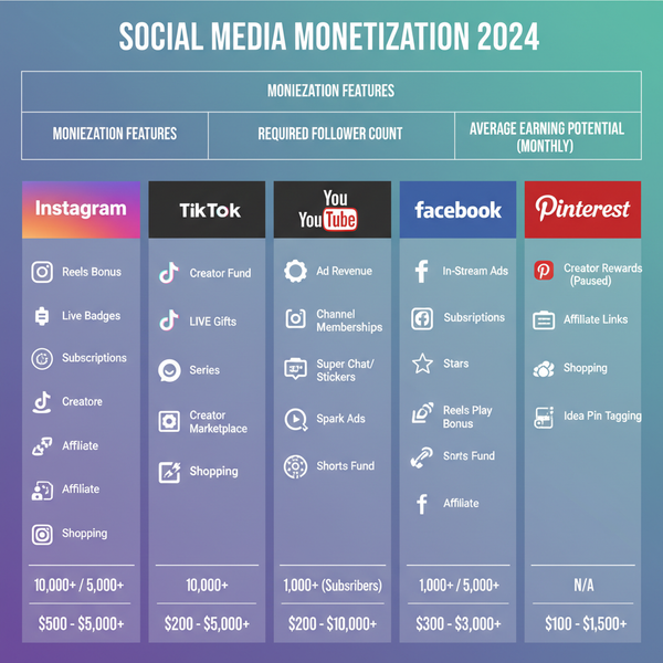 Easiest Social Media Platforms to Make Money in 2024