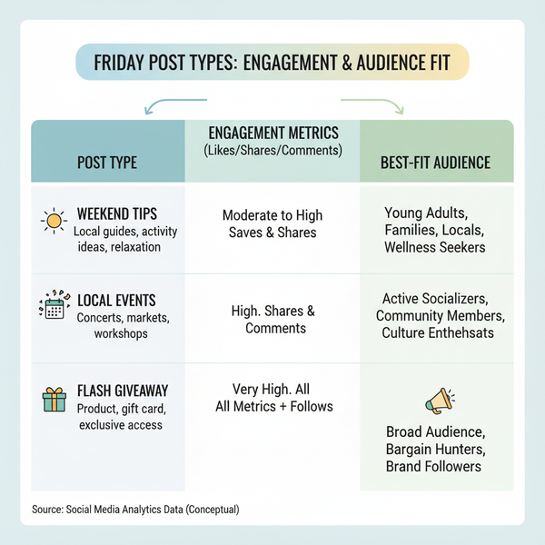 Friday Posts for Facebook to Increase Weekend Engagement