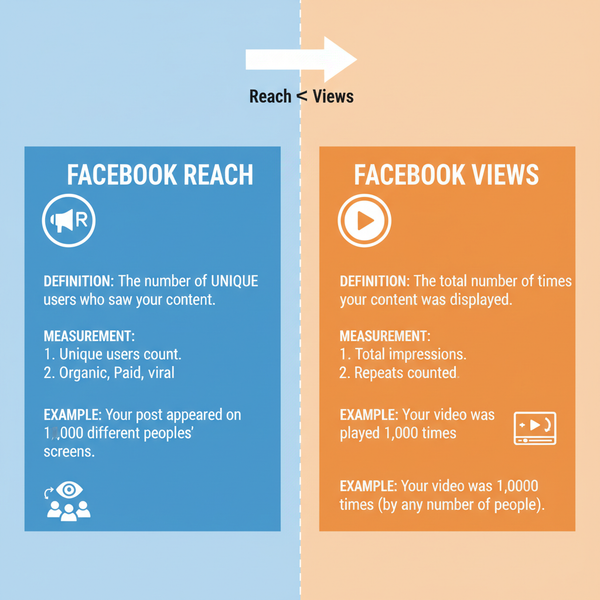 Facebook Reach vs Views Difference and How to Boost Both