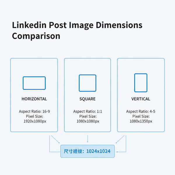 Horizontal LinkedIn Post Size and Image Dimensions Guide