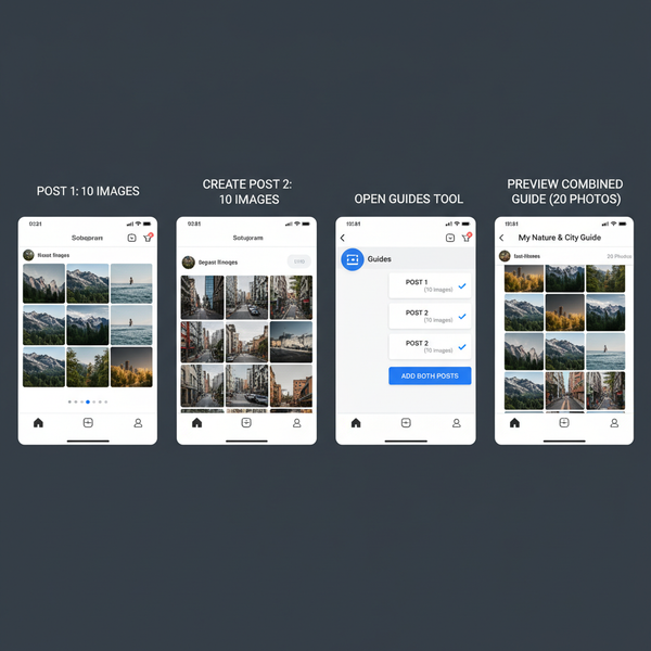 How to Post 20 Photos on Instagram Using Carousels and Guide