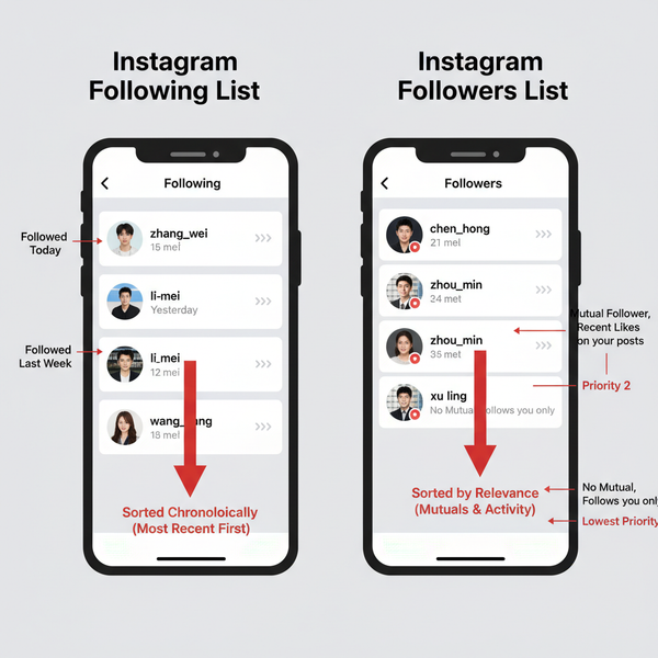 Instagram Follower List Order Explained