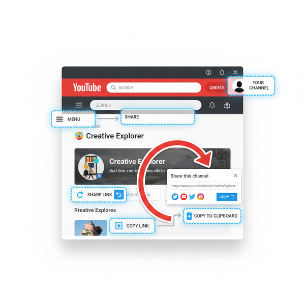 How to Find and Share Your YouTube Channel Link