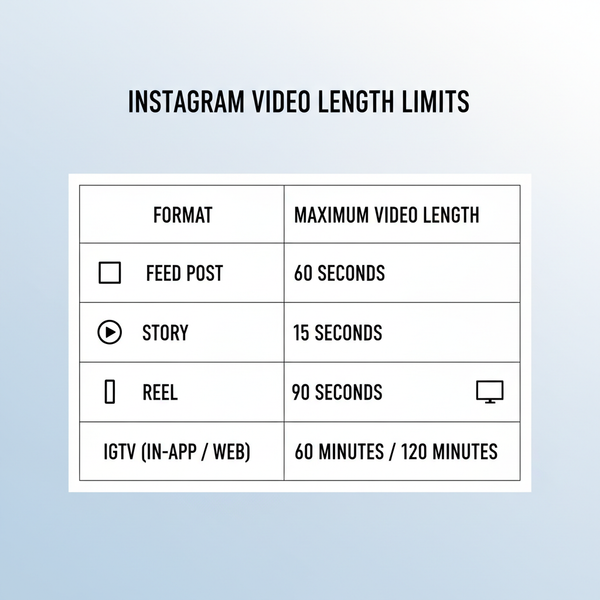 Instagram Video Length Limits for Posts, Stories, Reels, IGT