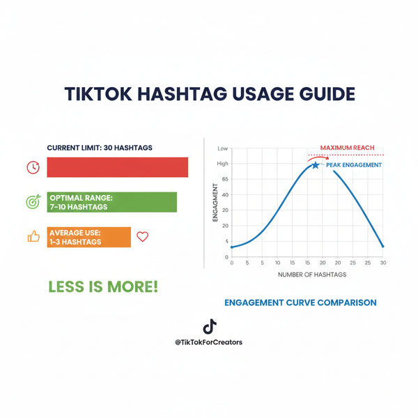 Optimal Number of Hashtags to Use on TikTok