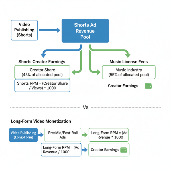 YouTube Shorts Earnings for 1 Million Views Explained
