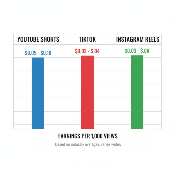 YouTube Shorts Earnings per 1000 Views in 2024