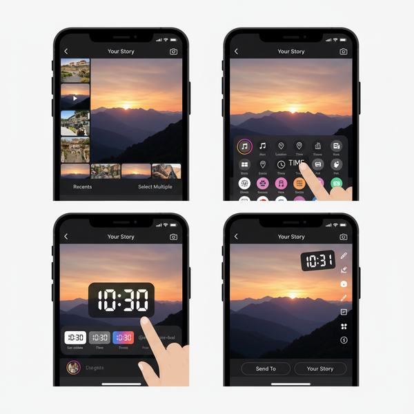 How to Add Time on Instagram Story Step by Step