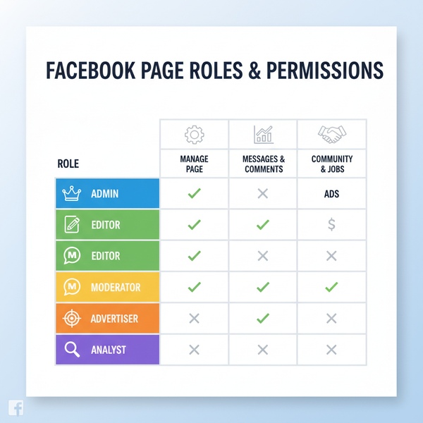 How to Add a User to a Facebook Page Roles and Permissions