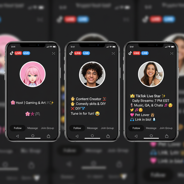 Create an Engaging About Me for TikTok Live Bio