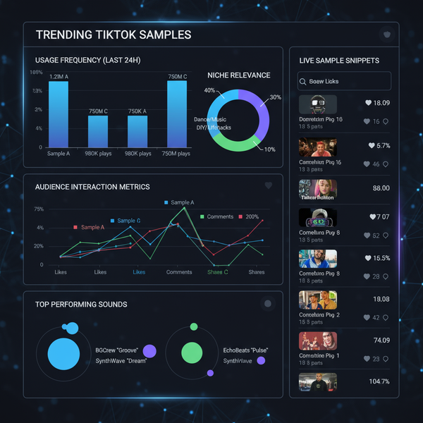 how to create and use a TikTok sample for viral content