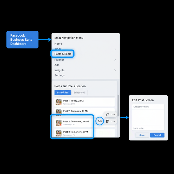 How to Edit a Scheduled Facebook Post in Business Suite