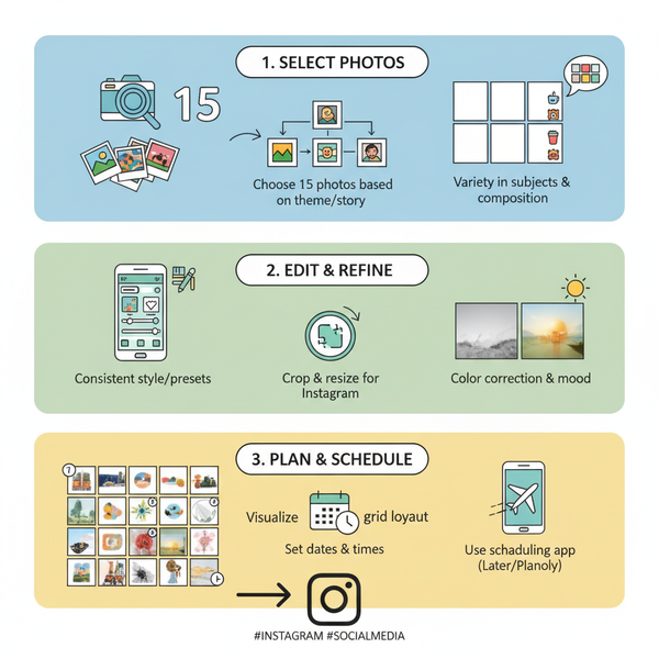 How to Get 15 Photos on Instagram and Plan Your Grid