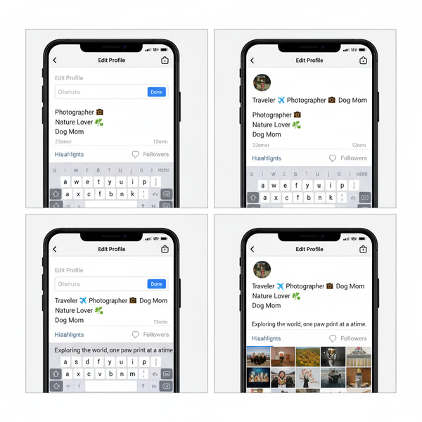 How to Create a Stacked Instagram Bio with Line Breaks