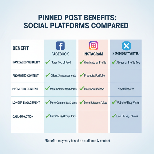 How to Pin a Post on Facebook, Instagram, Twitter, TikTok, L