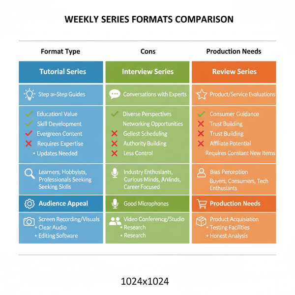 Plan and Launch a Successful YouTube Weekly Series