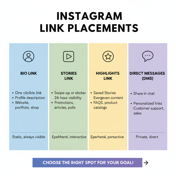 How to Put a Link in IG Bio, Stories, and Posts
