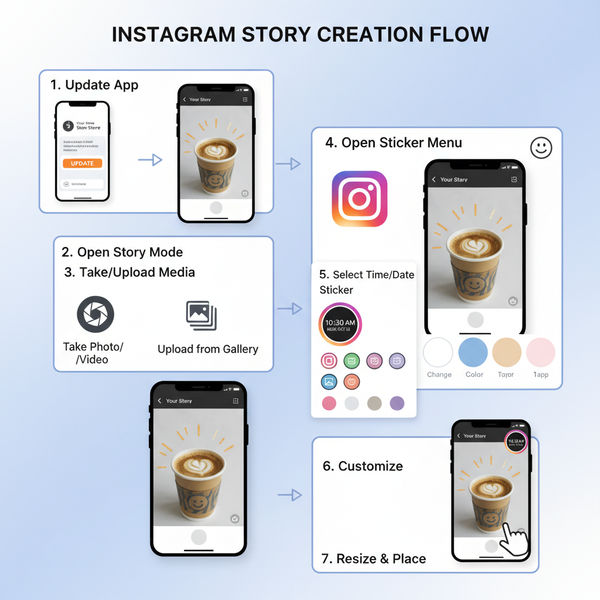 Add Time Sticker to Instagram Story Tutorial