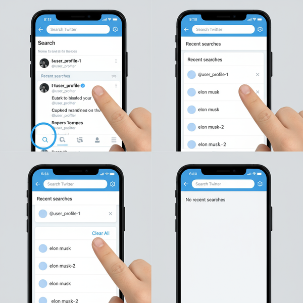 Clear a Searched Profile from Twitter Search History