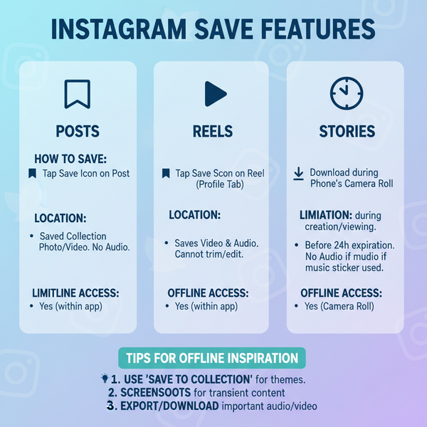 How to Save Posts, Reels, and Stories from Instagram