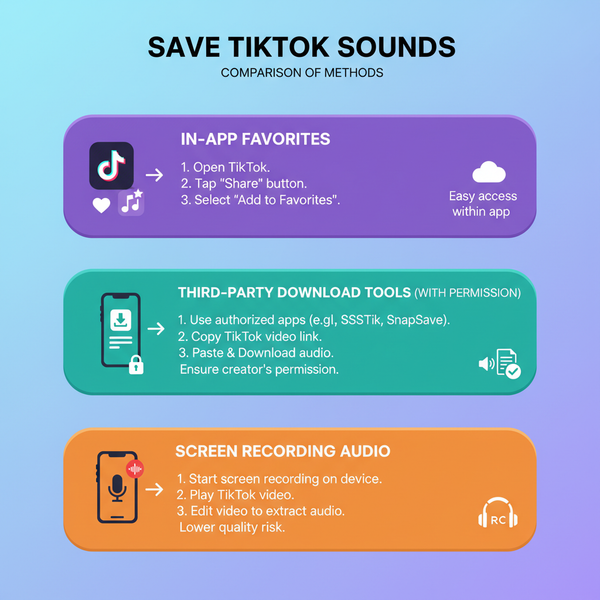 Saving TikTok Sounds: Methods, Tools, and Tips
