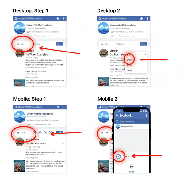 How Do I Share a FB Page on Desktop and Mobile