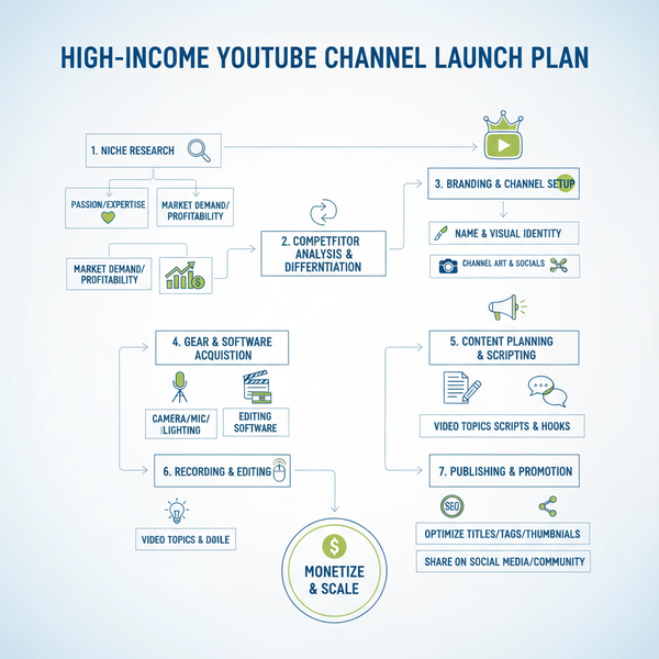 Start a High Income YouTube Channel Step by Step
