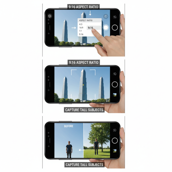 Take and Edit 9:16 Photos for Social Media