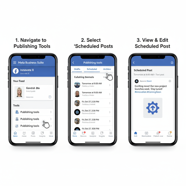 How to View Scheduled Posts on Facebook for Pages and Groups
