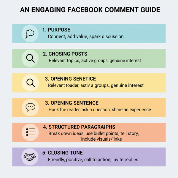 Writing Engaging Long Comments for Facebook