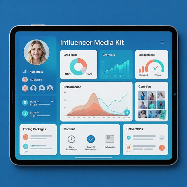 Influencer Media Kit: A Complete Guide to Metrics, Pricing, and Design (with Examples)