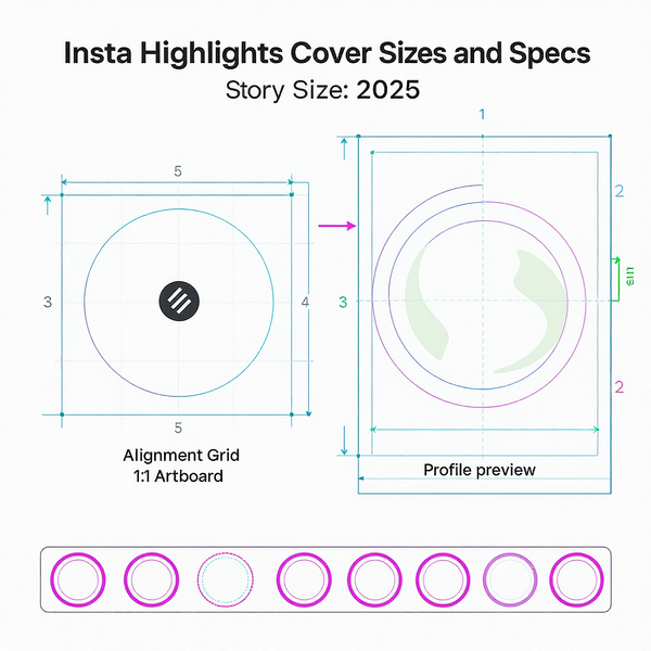 Insta Highlights Cover: Sizes, Design Ideas, Free Templates, and How to Change Without Posting (2025 Guide)