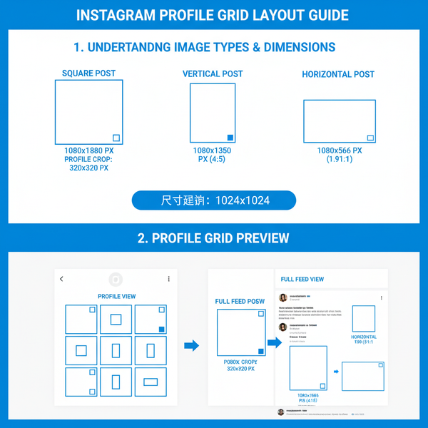 Instagram Profile Grid Size and Dimensions Guide