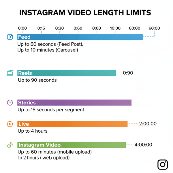 Instagram Video Limit Time by Format and Best Practices