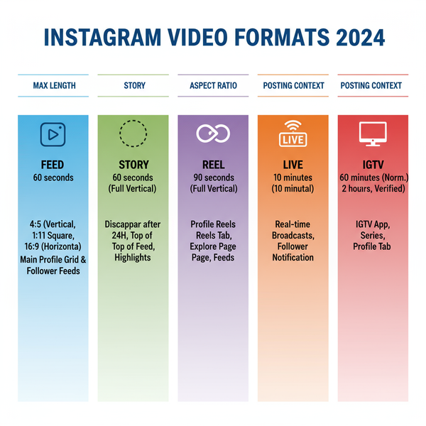 Instagram Video Max Length Limits for All Formats 2024
