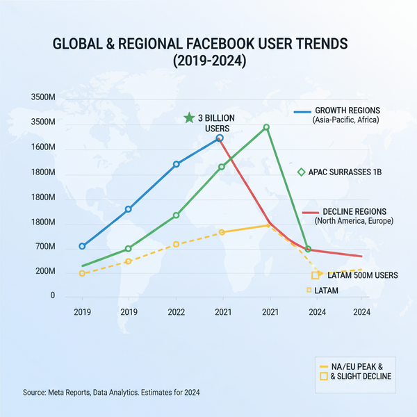Facebook on the Decline Trends and Future Outlook 2024