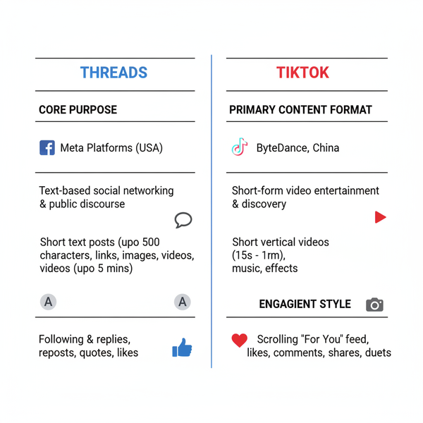 Is Threads Like TikTok? Differences in Content and Features