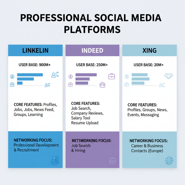 Using Professional Social Media Networks for Career Growth