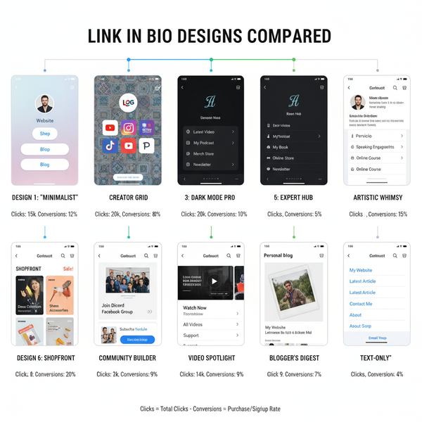 10 Link in Bio Examples to Increase Clicks and Conversions