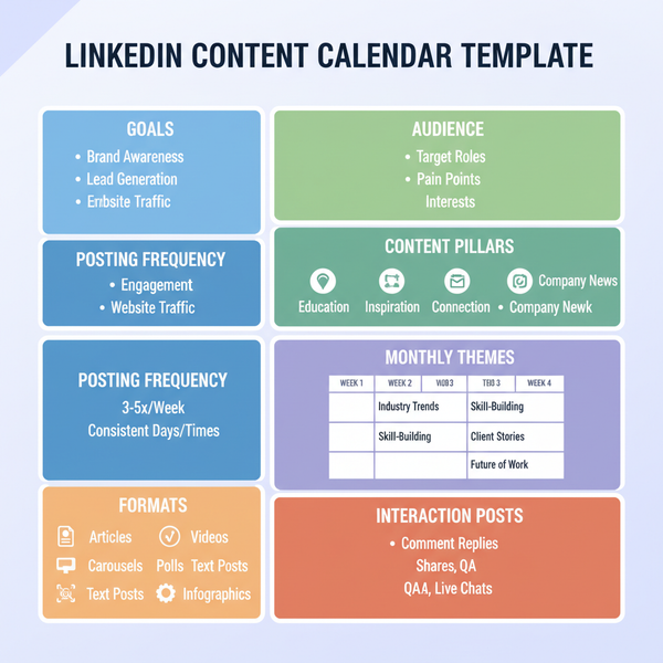 LinkedIn Content Calendar Template for Effective Planning