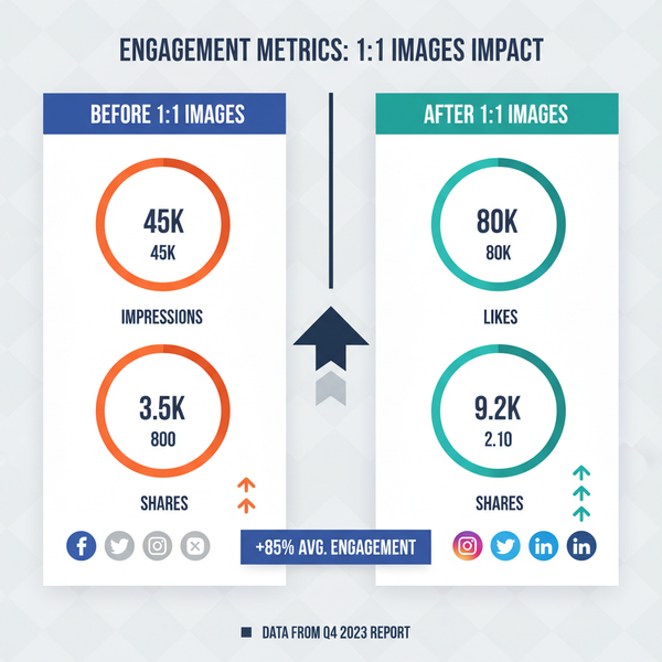 1:1 Pictures Guide for Better Social Media Engagement